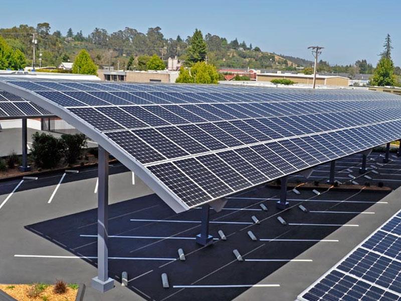 Hệ thống điện mặt trời cho nhà để xe